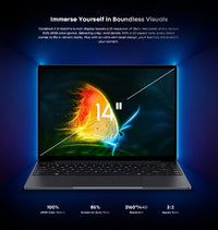 CHUWI CoreBook X Laptop-Gaming, Intel i5-12450H, 16 GB RAM, 512 GB SSD, 14 Zoll FHD 2160 * 1440, Windows 11 NoteBook-PC, 1 TB SSD erweitern