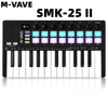 M-VAVE SMK-25 II Midi Pad Controller Tastatur USB Mini 25 Taste 16 RGB Drum Pads 8 Knöpfe mit Musik produktions software enthalten