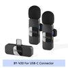 BOYA BY-V-P Wireless Lavalier Lapel Microphone for iPhone15 14 Android Type-C Smartphone Youtube Recording Gaming Streaming Vlog